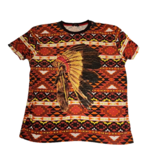 Imperious native American/ aztec  print short sleeve t-shirt